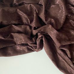 Гипюр на атласе шоколад 