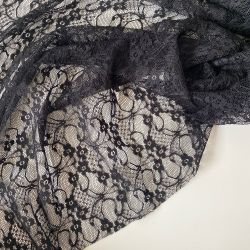 Гипюр стрейч черный 27
