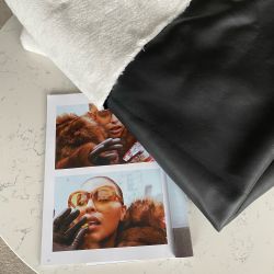 Кожа на меху белом