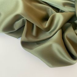 Матовый атлас стрейч оливковый  6